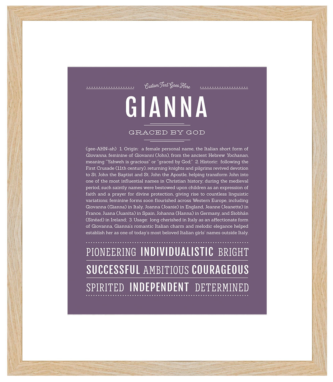 Gianna | Name Art Print