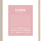 Gianna | Name Art Print