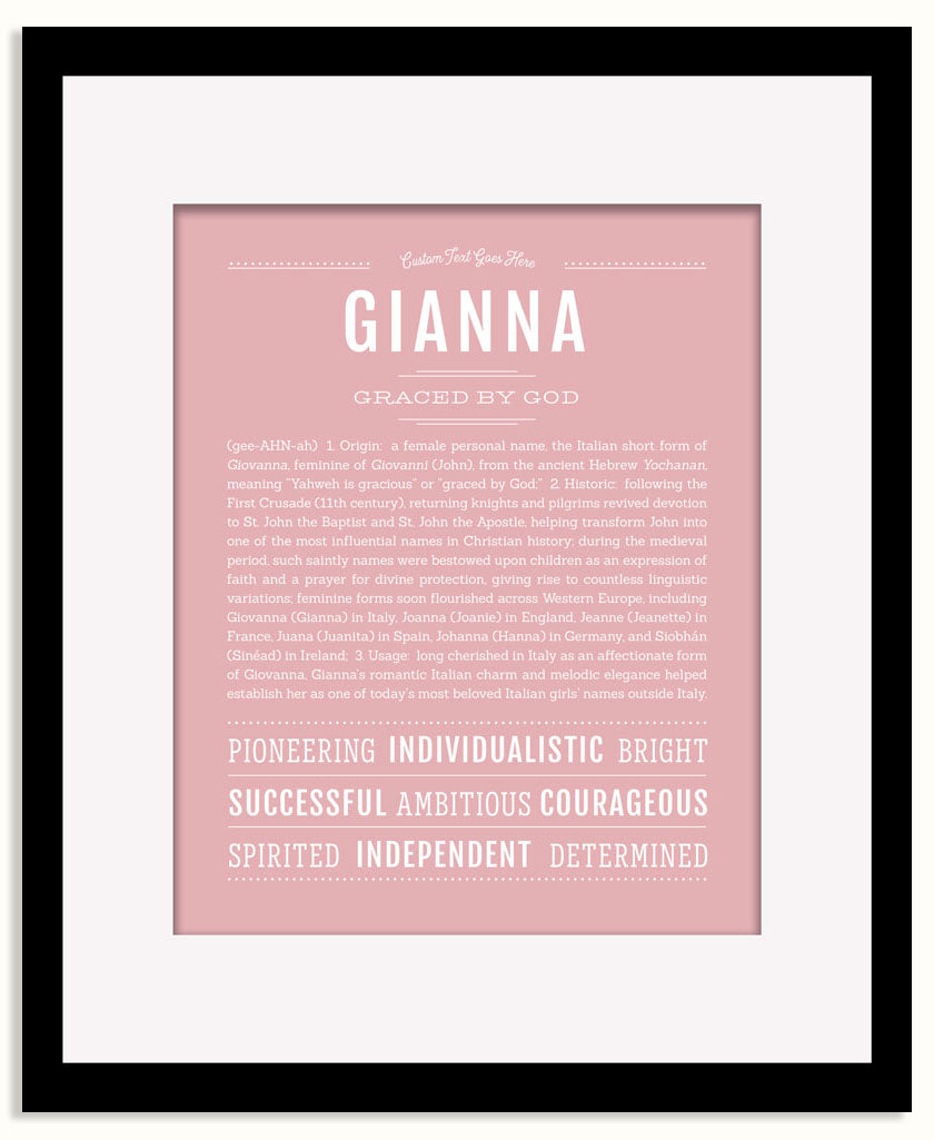 Frame Options | Dusty Rose | Maple Frame, Matted
