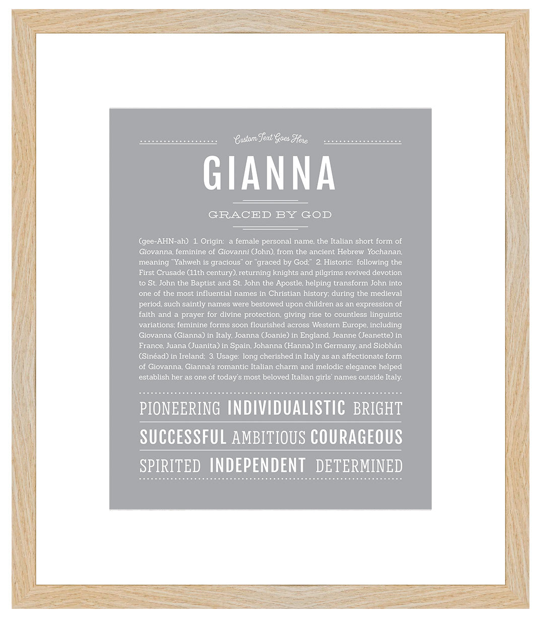 Gianna | Name Art Print