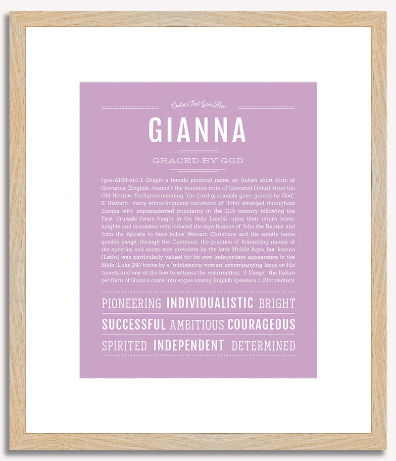 Gianna | Name Art Print