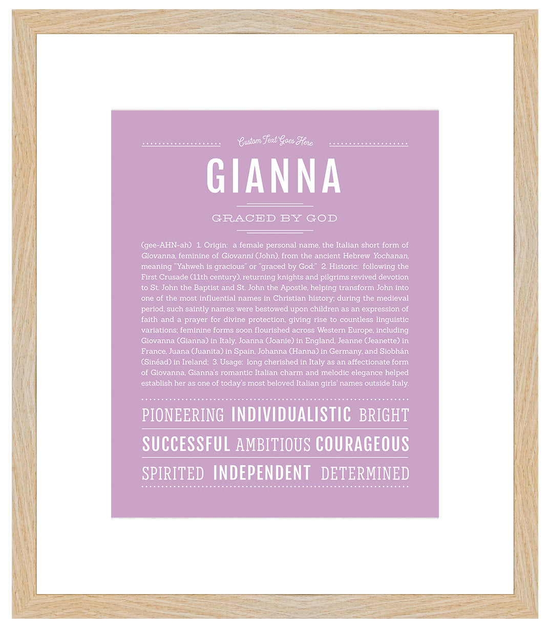 Gianna | Name Art Print