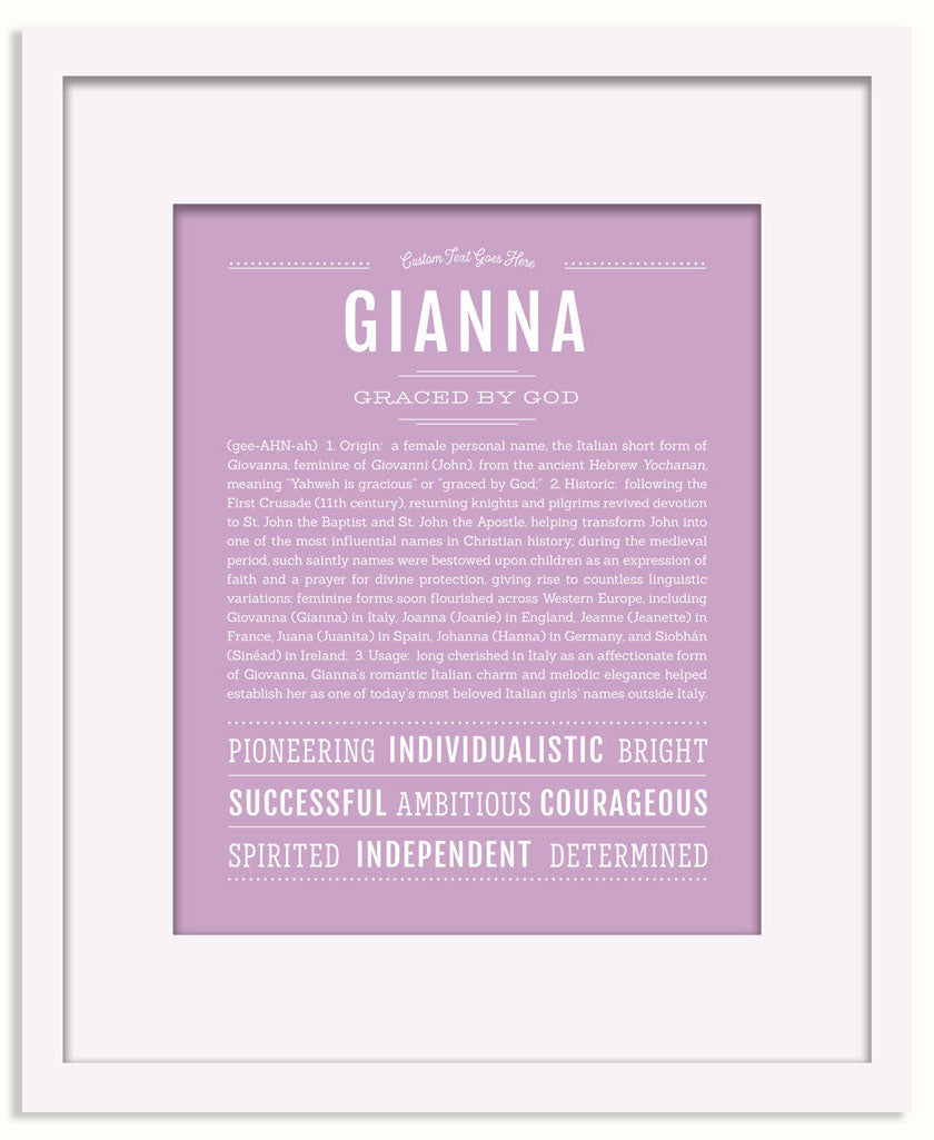 Frame Options | Lilac | Black Frame, Matted