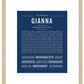 Gianna | Name Art Print