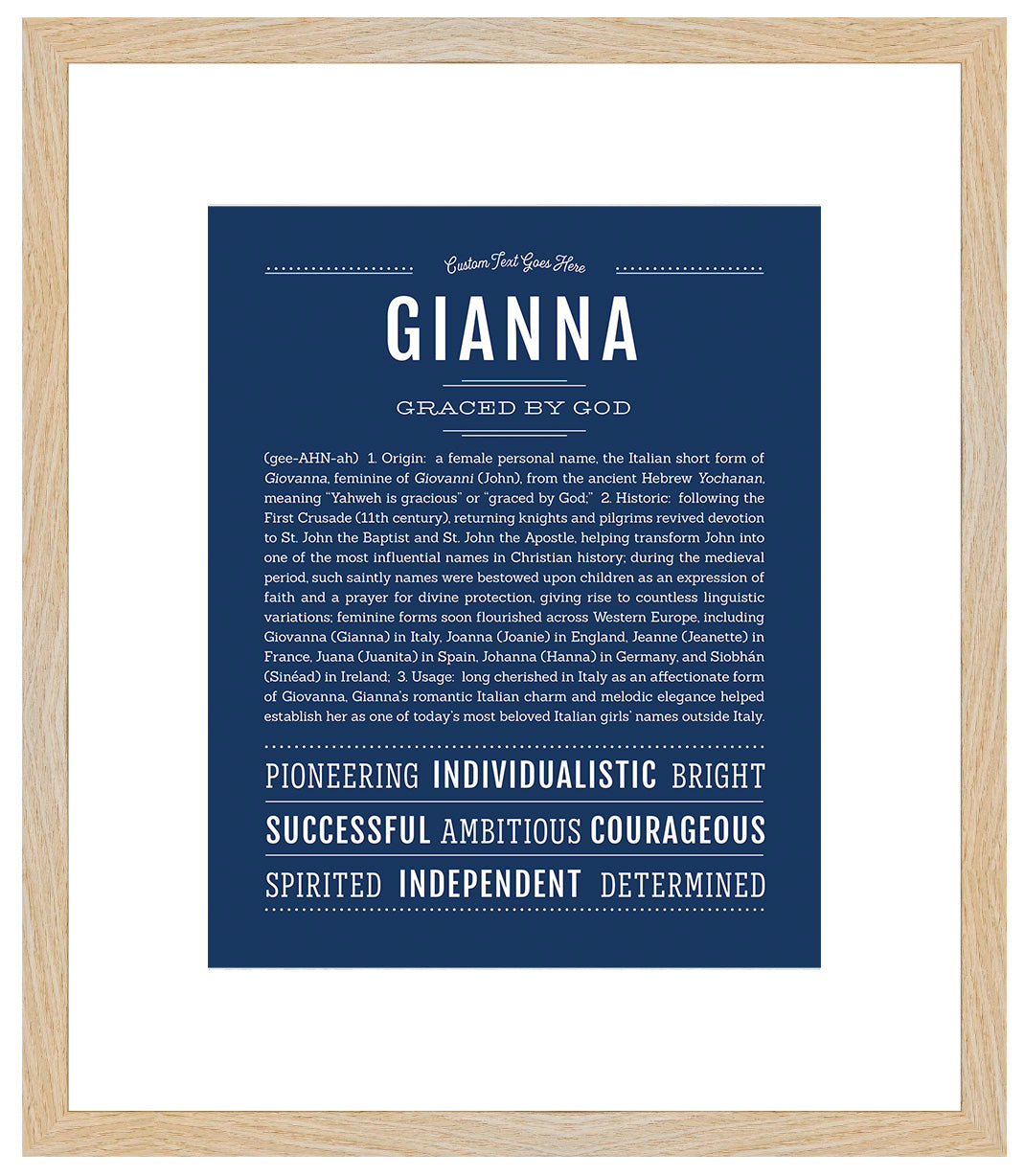 Gianna | Name Art Print