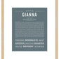 Gianna | Name Art Print