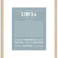 Gianna | Name Art Print