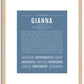 Gianna | Name Art Print