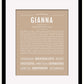 Frame Options | Tan | Maple Frame, Matted