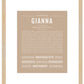 Gianna | Name Art Print