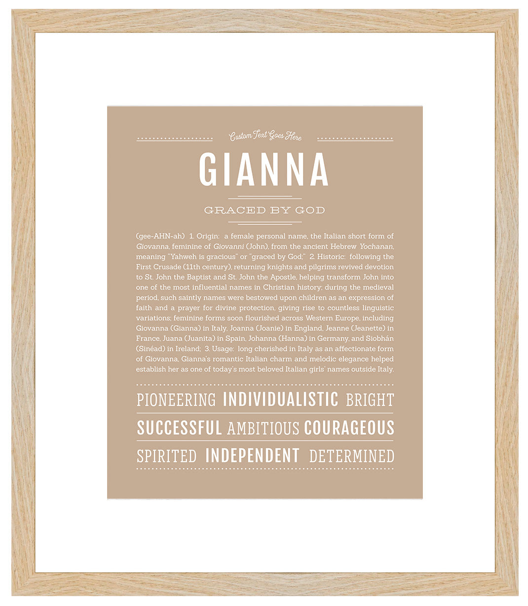 Gianna | Name Art Print