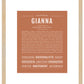 Gianna | Name Art Print