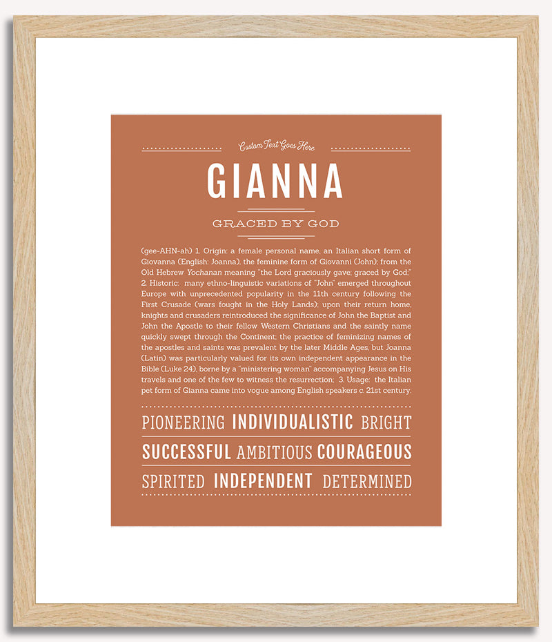 Gianna | Name Art Print