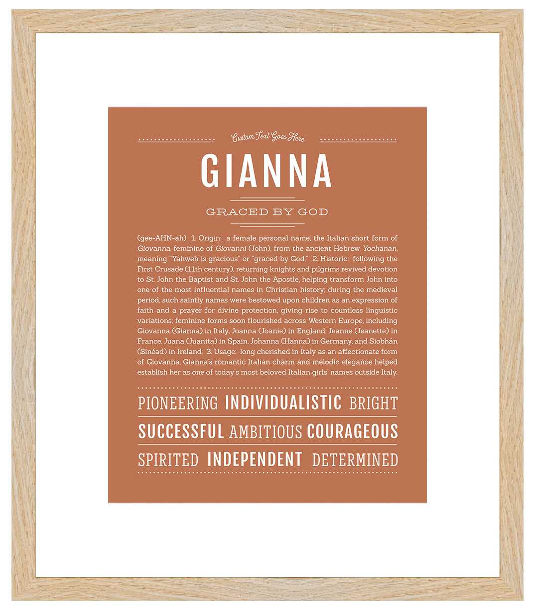 Gianna | Name Art Print