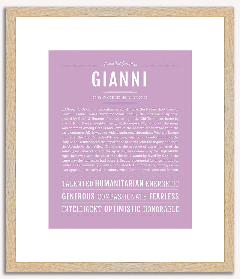 Gianni | Name Art Print