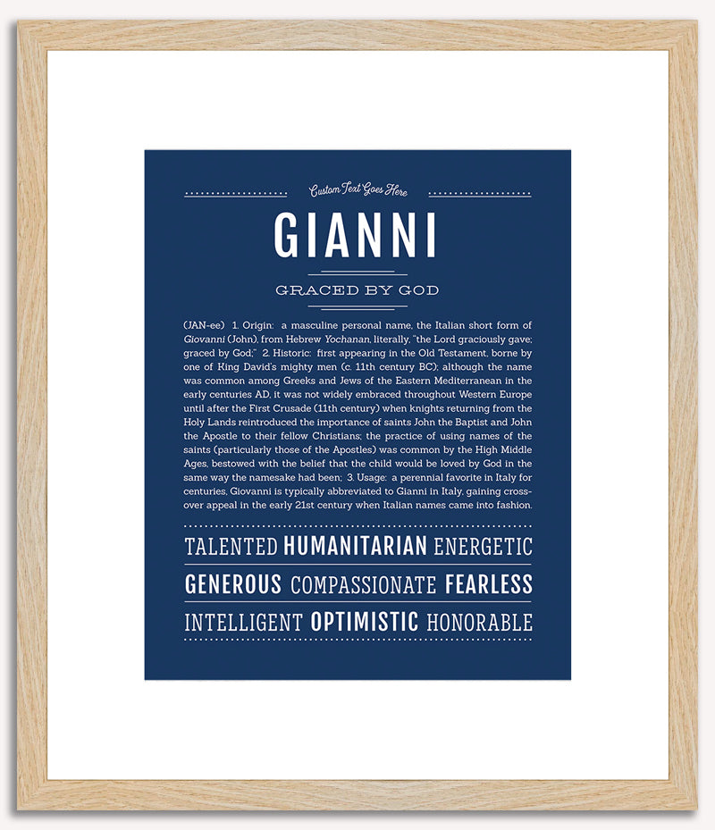 Gianni | Name Art Print