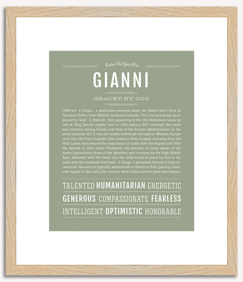 Gianni | Name Art Print