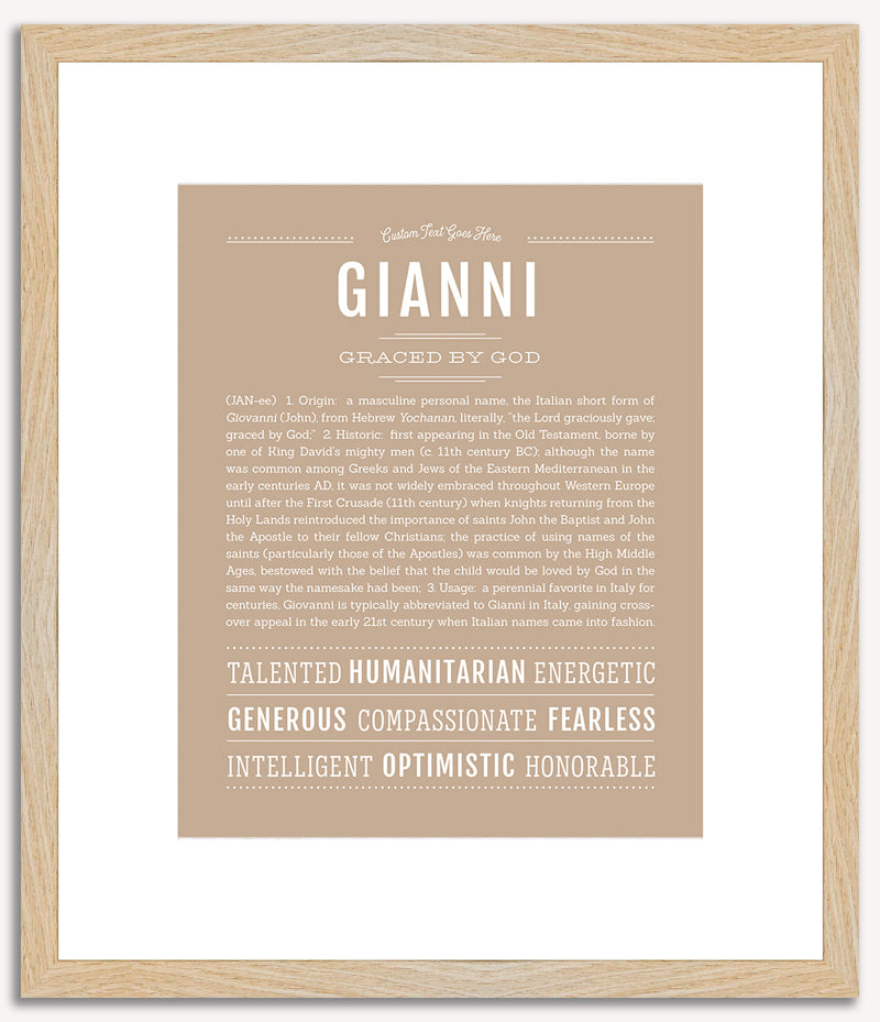 Gianni | Name Art Print