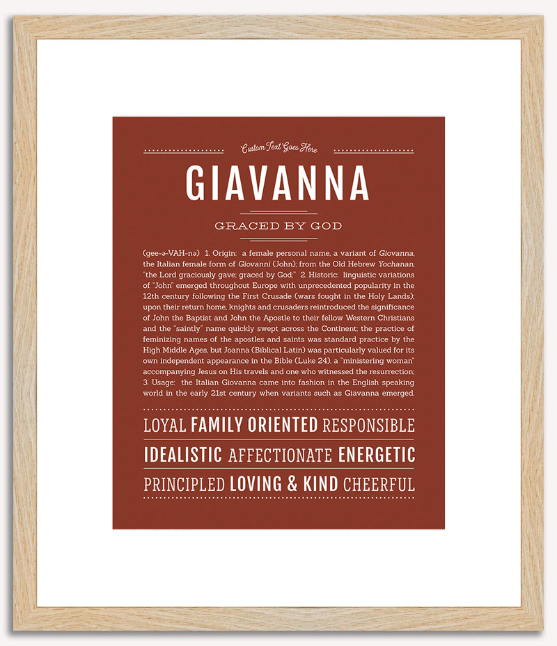 Giavanna | Name Art Print