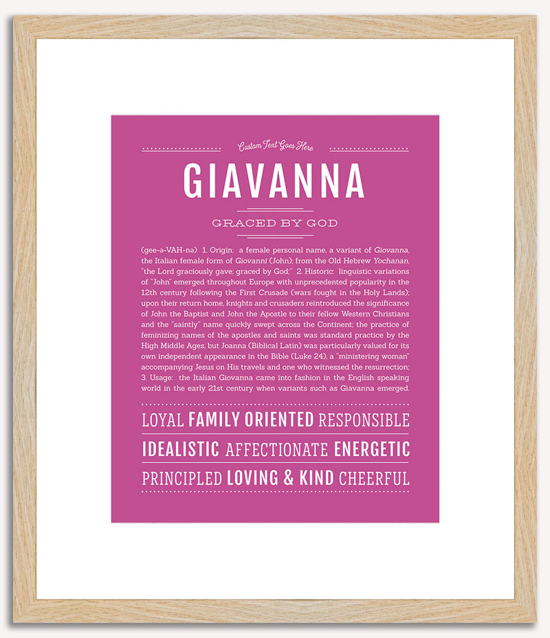 Giavanna | Name Art Print