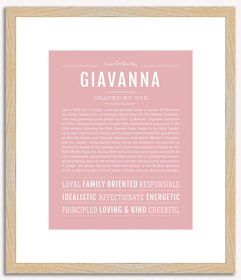 Giavanna | Name Art Print