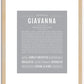 Giavanna | Name Art Print