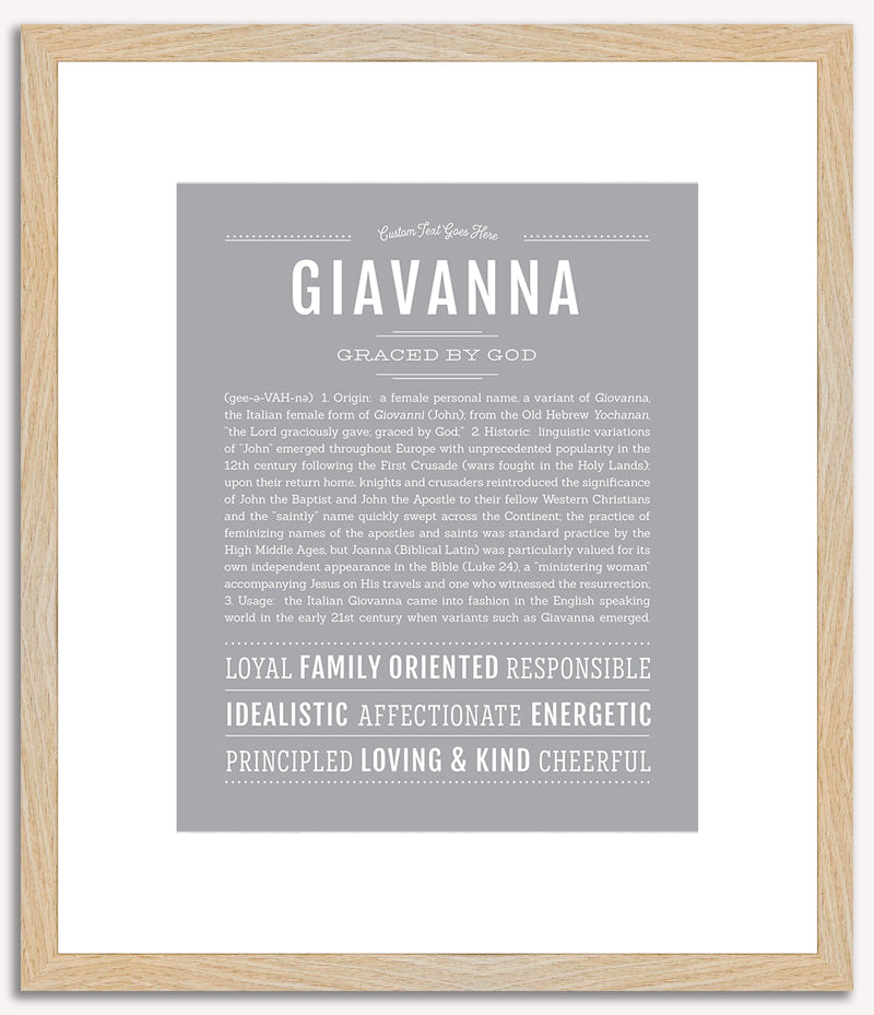 Giavanna | Name Art Print