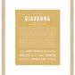 Giavanna | Name Art Print