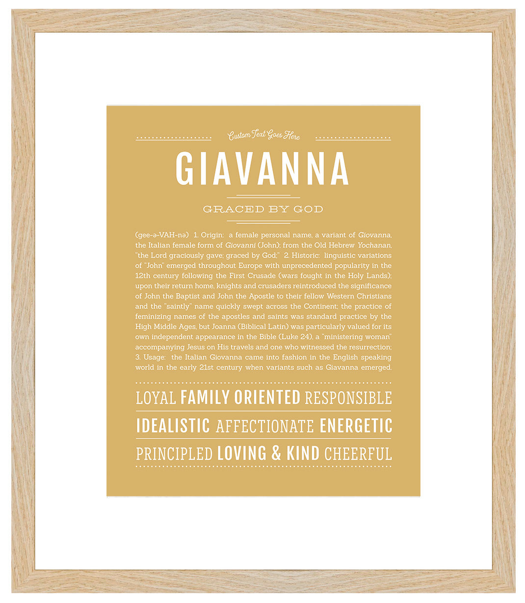 Giavanna | Name Art Print