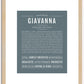 Giavanna | Name Art Print