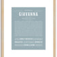 Giavanna | Name Art Print