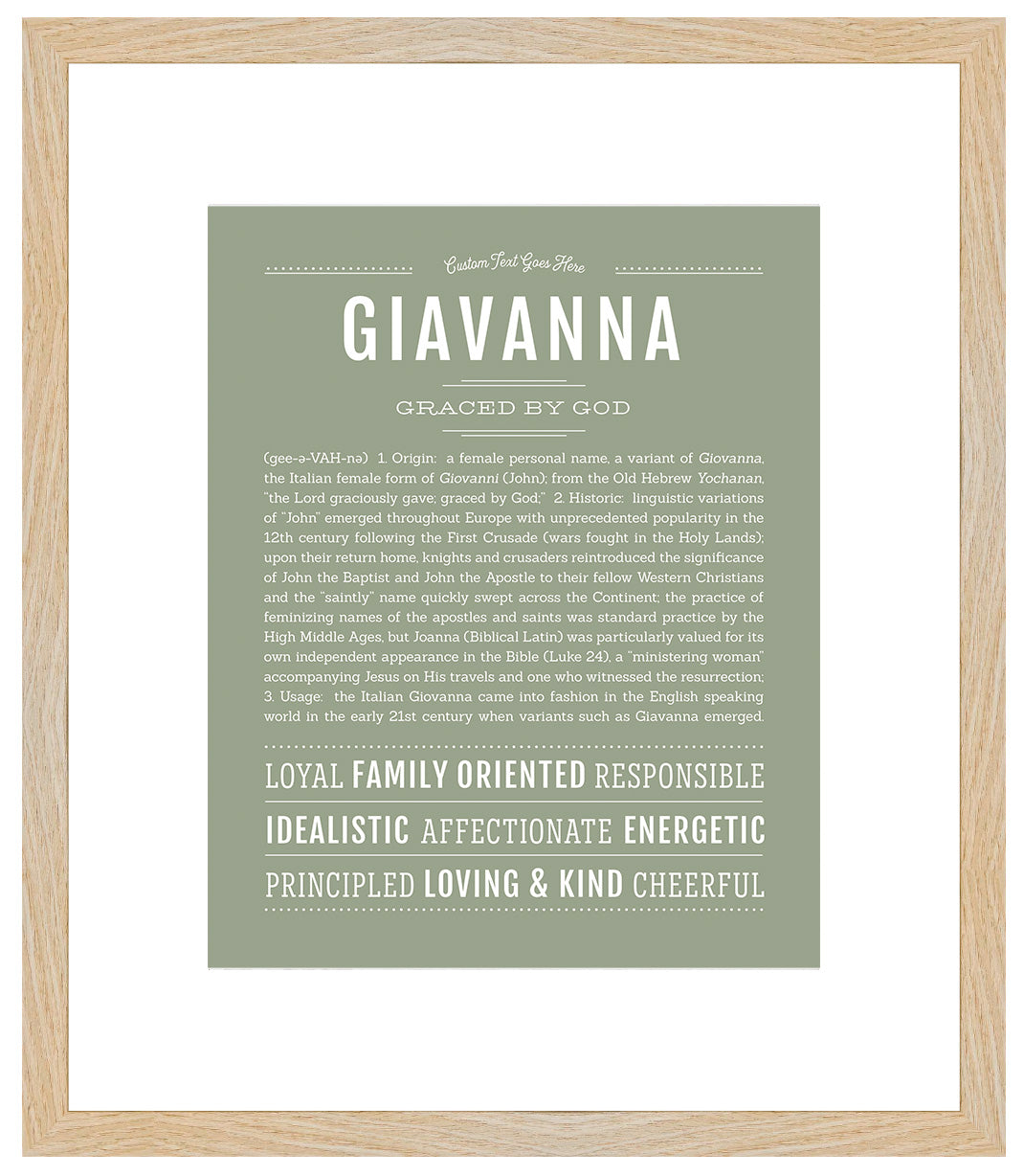 Giavanna | Name Art Print