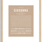 Giavanna | Name Art Print