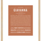 Giavanna | Name Art Print