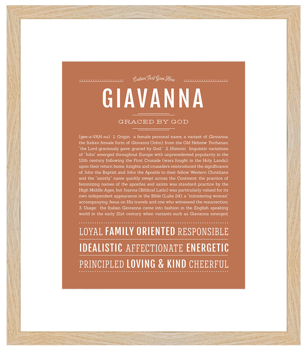 Giavanna | Name Art Print