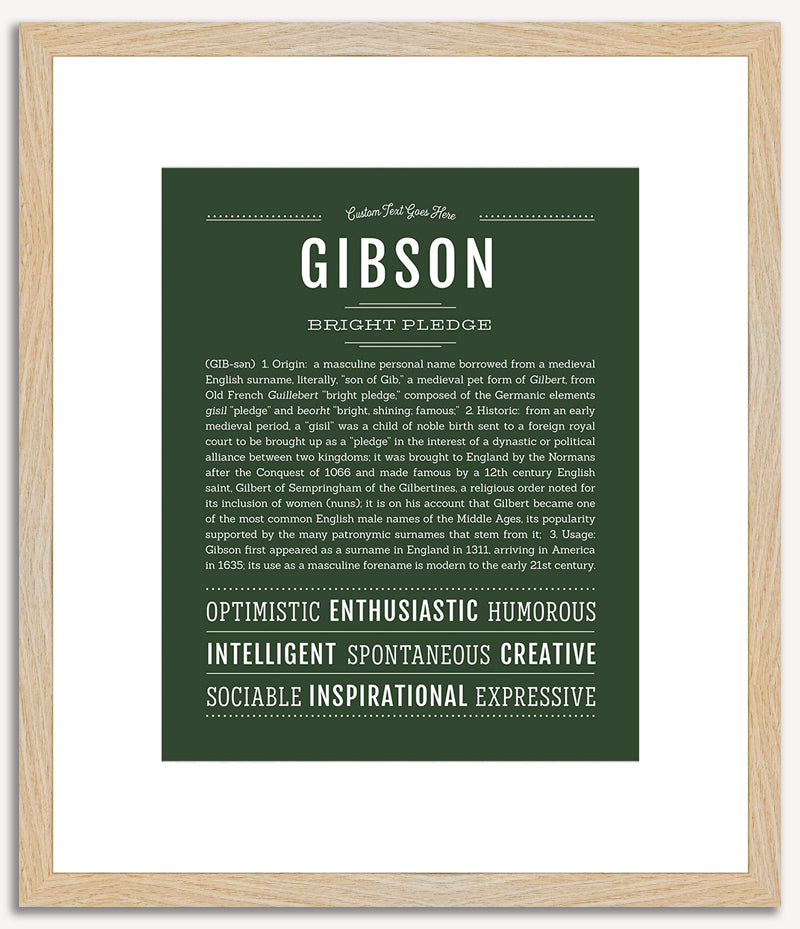 Gibson | Name Art Print