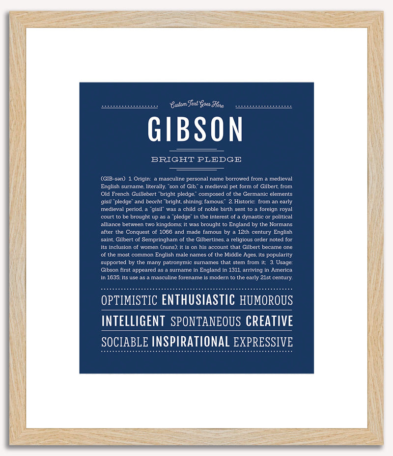 Gibson | Name Art Print