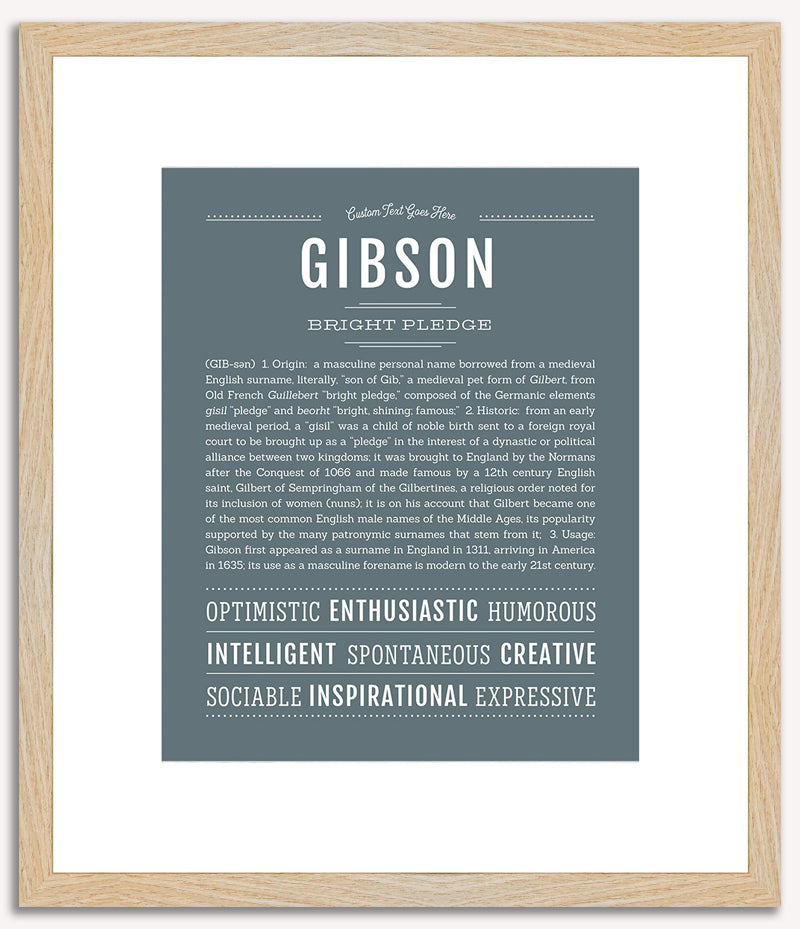 Gibson | Name Art Print