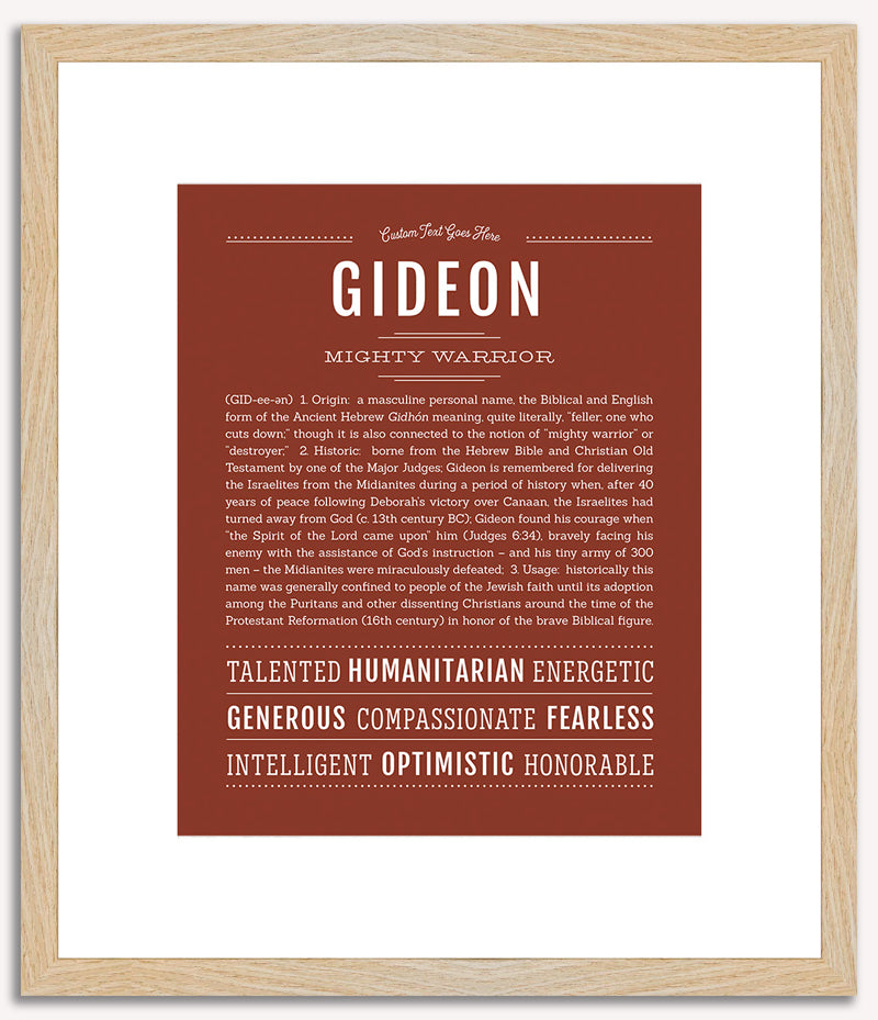 Gideon | Name Art Print