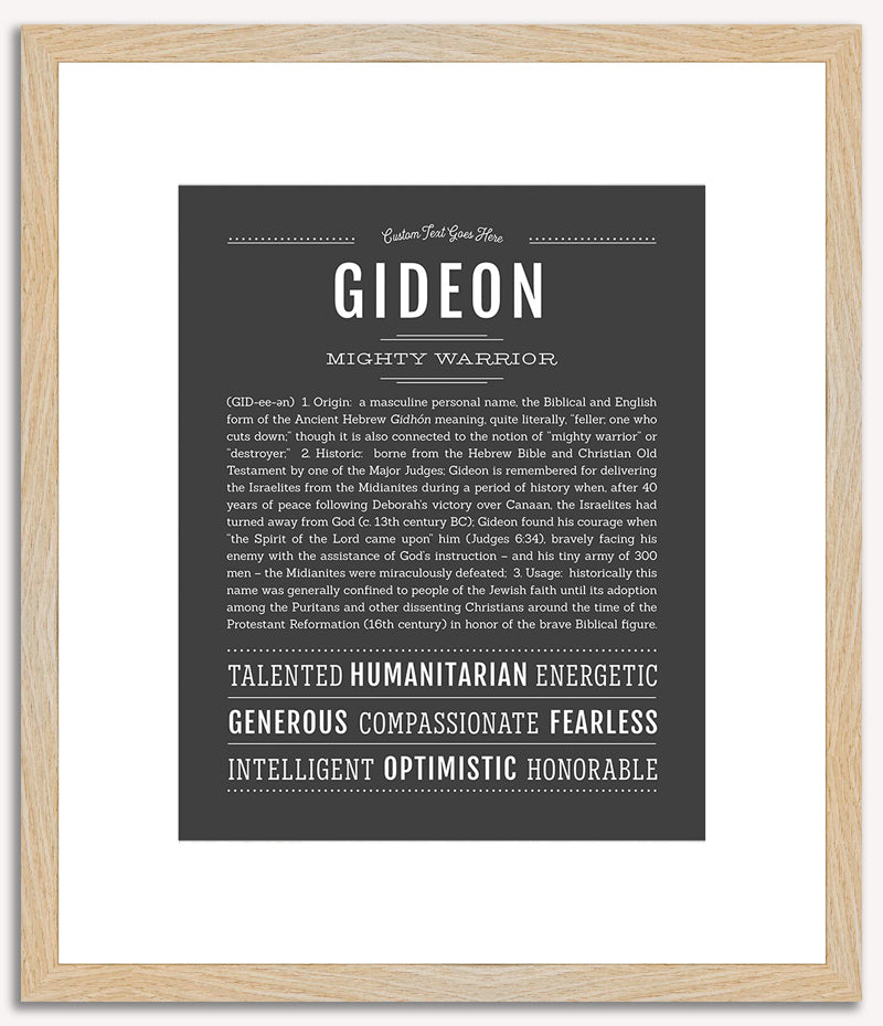 Gideon | Name Art Print