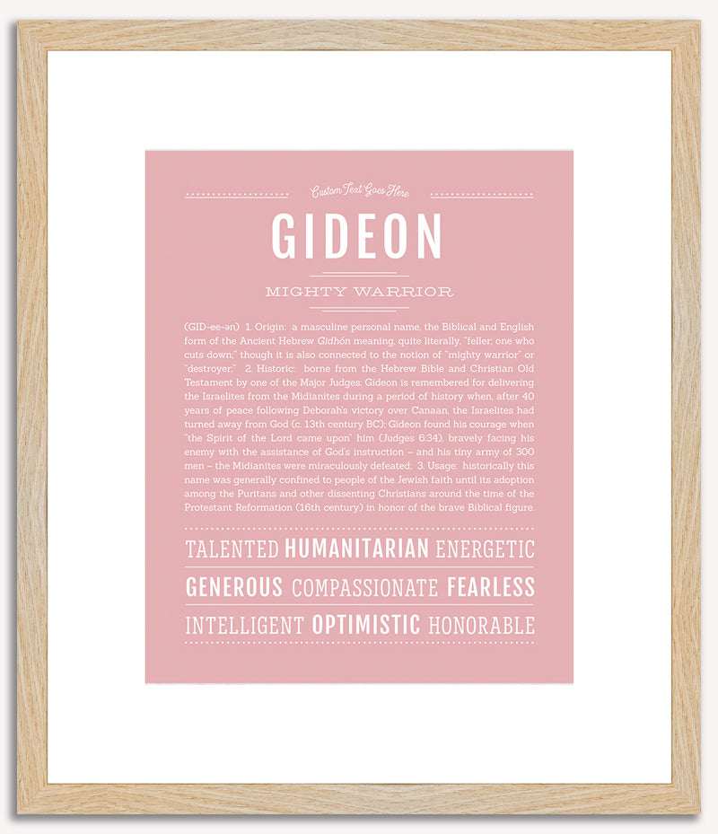 Gideon | Name Art Print