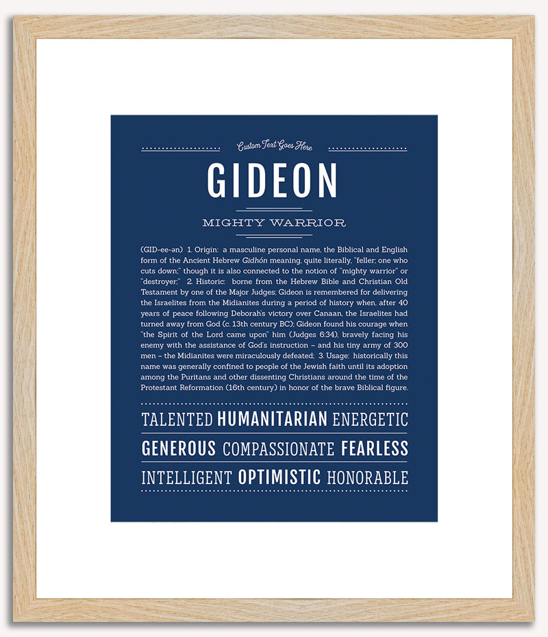 Gideon | Name Art Print