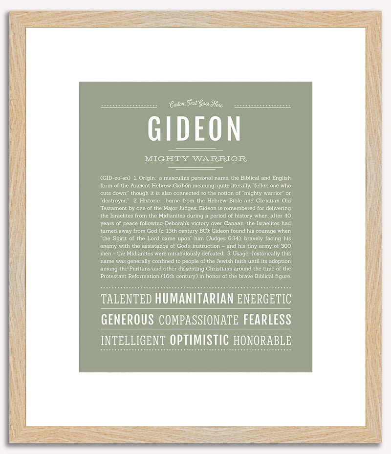 Gideon | Name Art Print