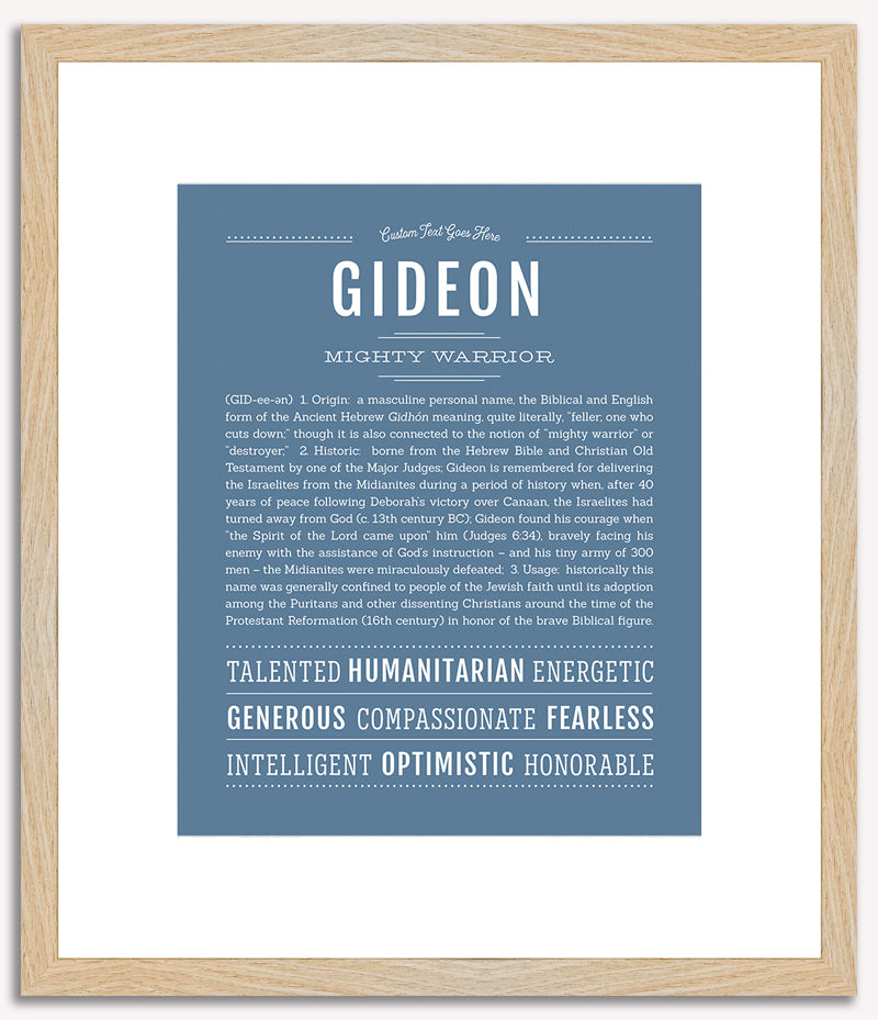 Gideon | Name Art Print