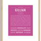 Gillian | Name Art Print