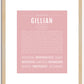 Gillian | Name Art Print