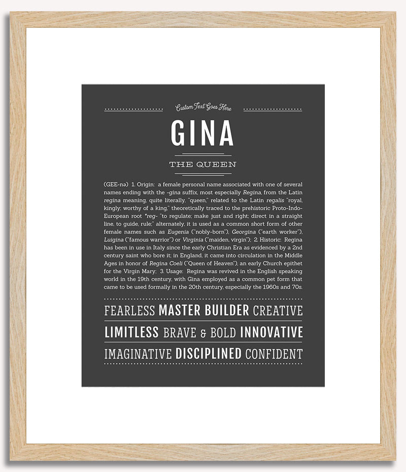 Gina | Name Art Print