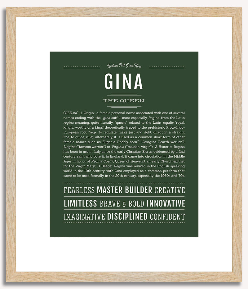 Gina | Name Art Print