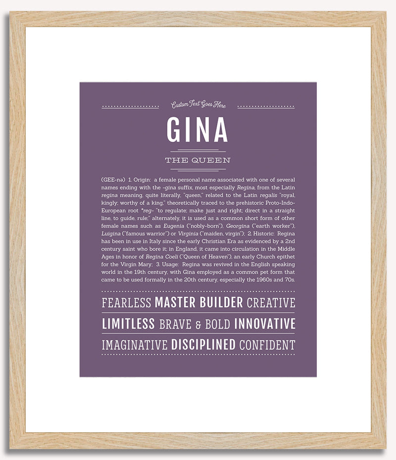 Gina | Name Art Print