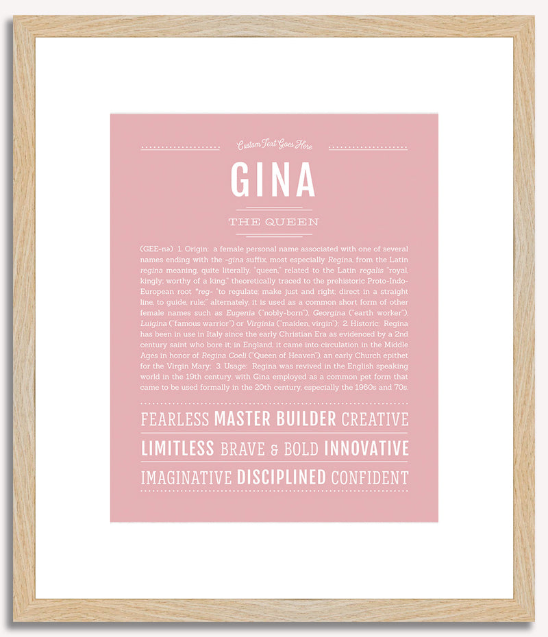 Gina | Name Art Print